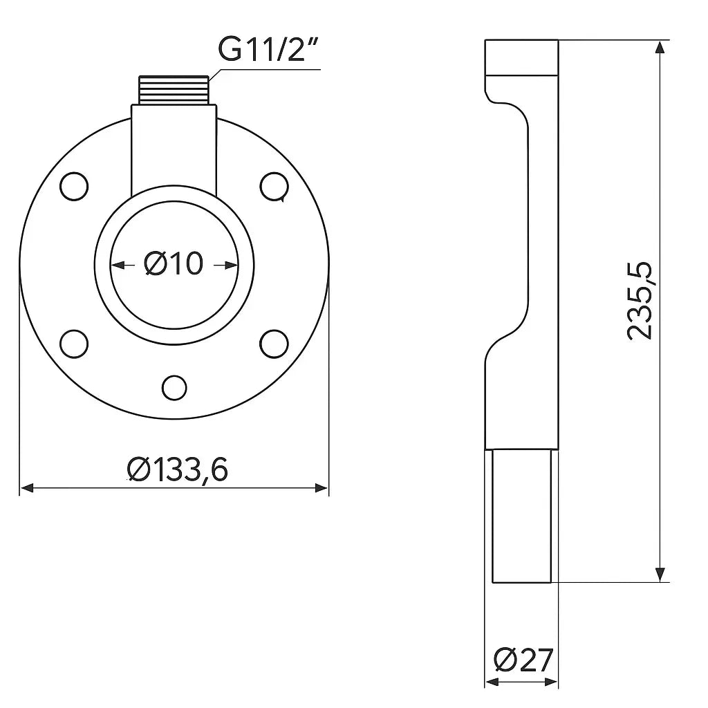 Dahua PFB300C Loftbeslag – 235 mm til Kamera (Hvid) - Sikshop