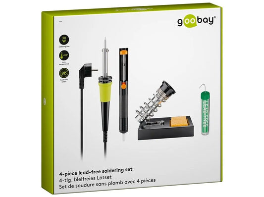 Goobay Lodde-sæt 30W – Komplet 4-delt Loddesæt til Elektronik og Reparation - Sikshop