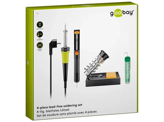 Goobay Lodde-sæt 30W – Komplet 4-delt Loddesæt til Elektronik og Reparation - Sikshop