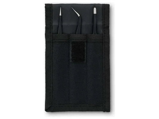iFixit Præcisions Pincet Sæt – 3 ESD-Sikre Pincetter i Rustfrit Stål med Etui - Sikshop