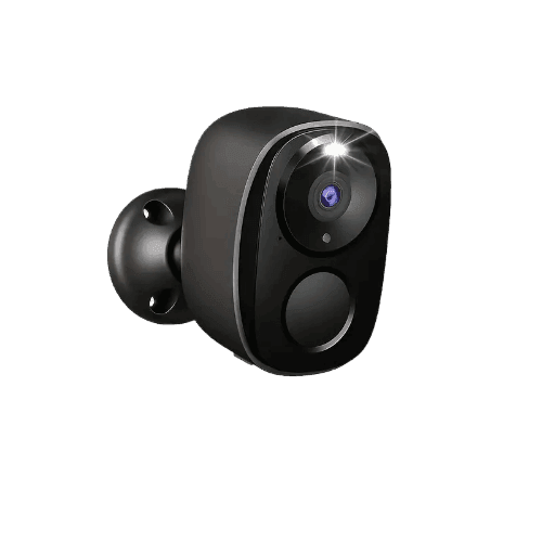 Indendørs/Udendørs Trådløst Sikkerhedskamera i Sort Design - Sikshop