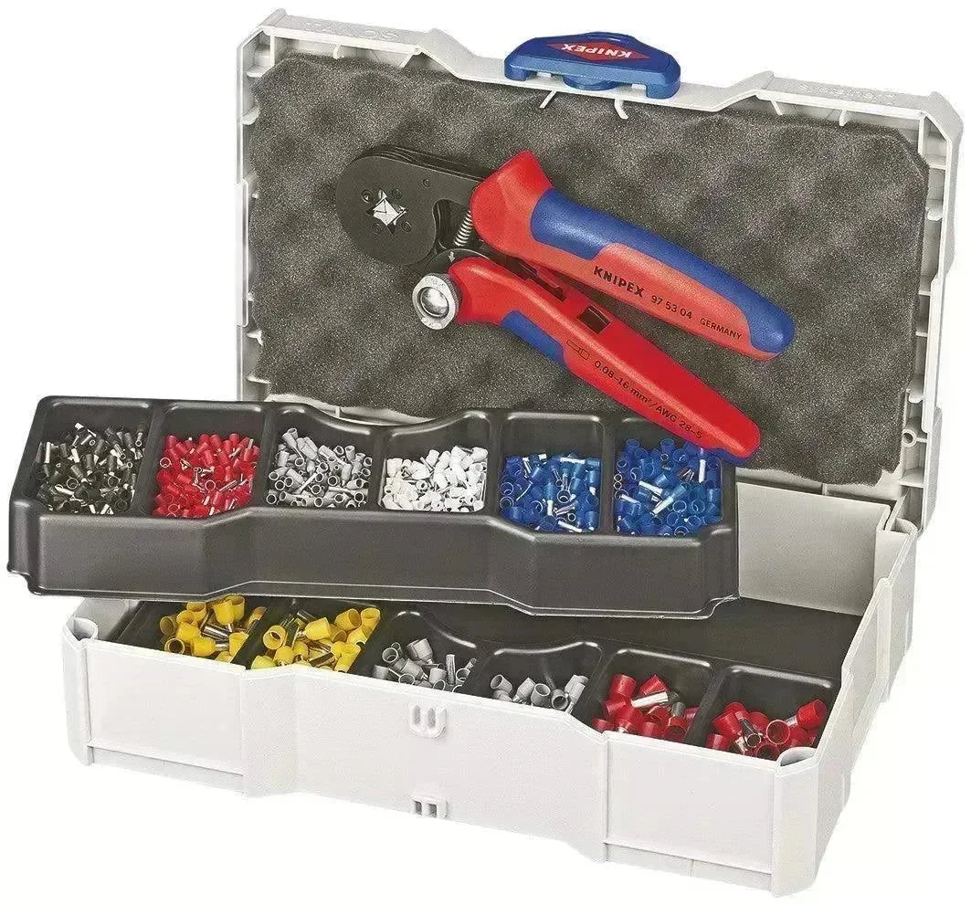 Knipex Crimp Sortimentsæt med Kabeltylletang til Tyller 0,08-10mm² – TANOS MINI-systainer® - Sikshop