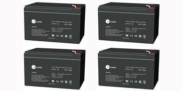 Kraftfuldt CT12-12 Blybatteri - 12V, 12Ah - Til Alarm, UPS Backup og Teknisk Udstyr - Sikshop