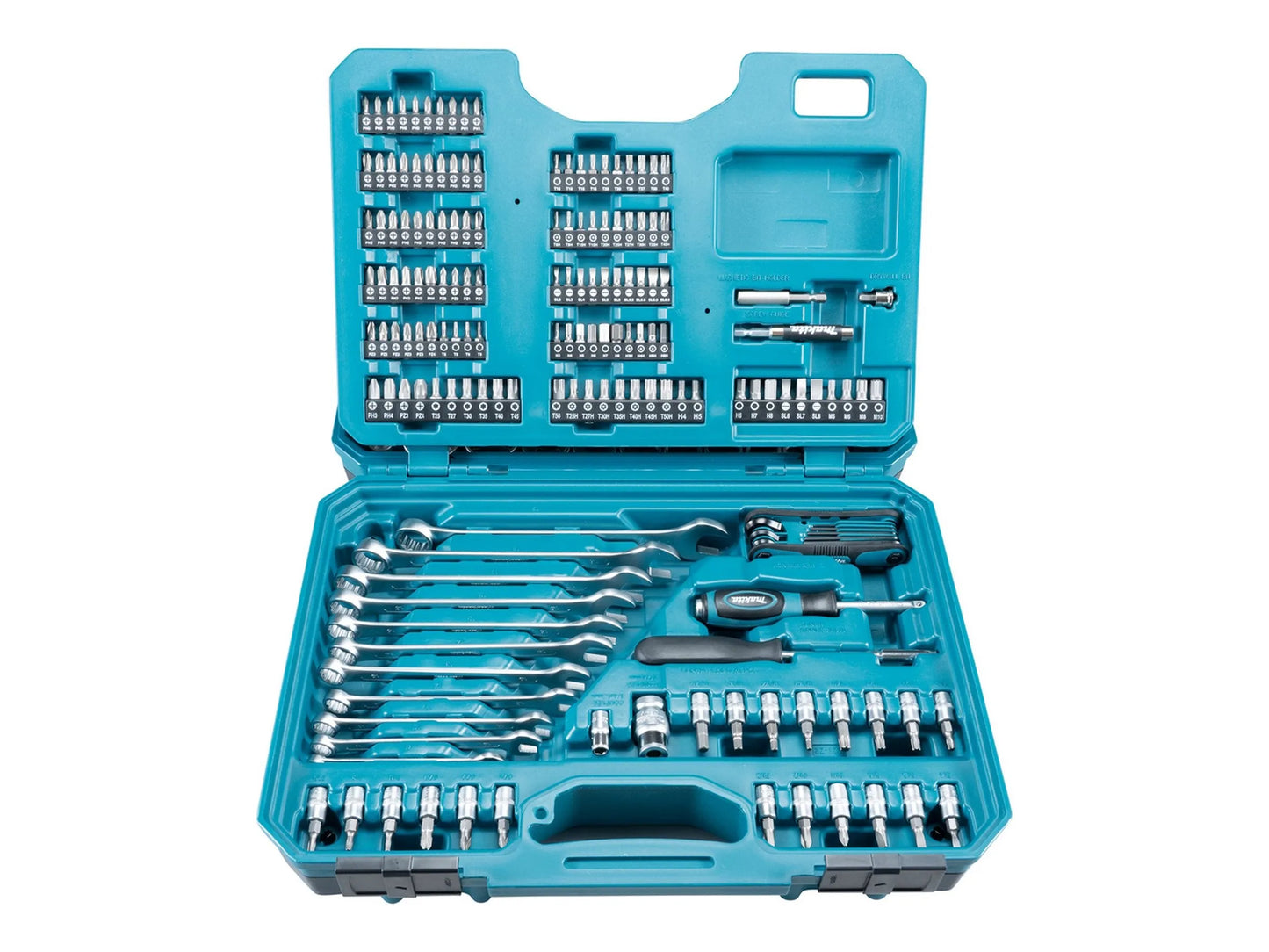 Makita E-10883 Værktøjssæt 221 Dele – Komplet sæt i robust etui - Sikshop