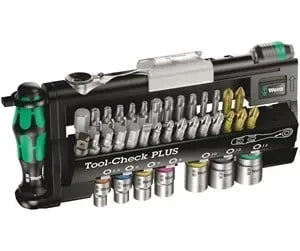 Wera Tool-Check PLUS – Kompakt Bit- & Sokkelværktøjssæt med Skraldeskruetrækker (39 Dele) - Sikshop