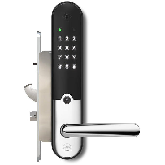 YALE Doorman L3S Flex Blank Krom - Avanceret Elektronisk Dørlås med Ajax Integration - Sikshop
