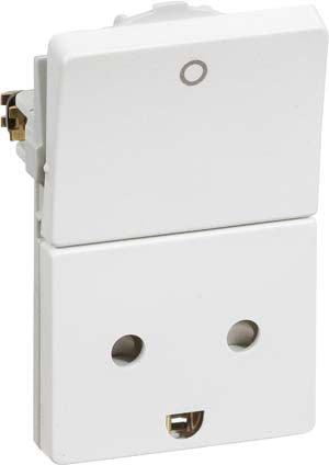 Fuga Stikkontakt Afdækning - Lysegrå - Sikshop