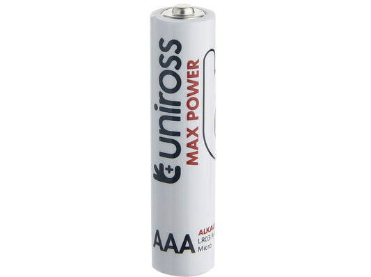 Uniross Max Power AAA / LR03 Alkaline Batterier – 1300 mAh (4 stk.)