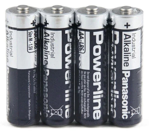 Panasonic PowerLine AA Alkaline Batterier – 4 stk. (1,5V, Industri)