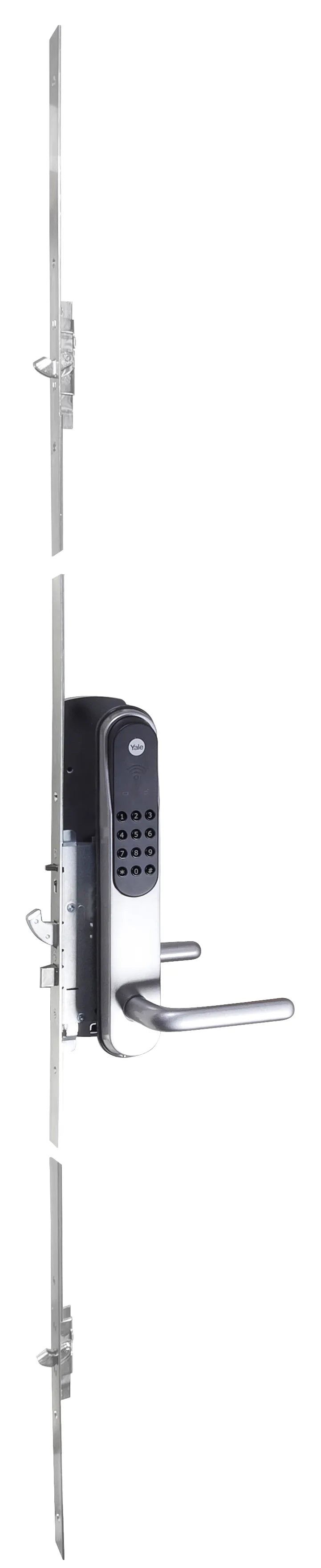 Yale Doorman MPL – 2115 mm – komplet sølv, venstre, dornmål 50 mm, 25 mm stolpe