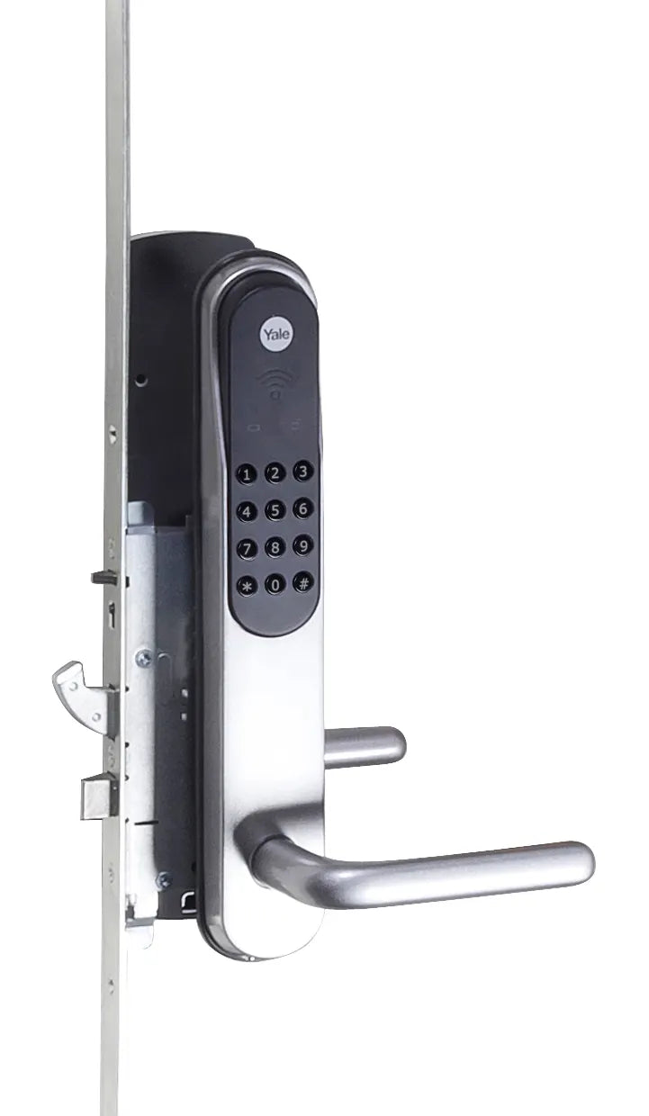 Yale Doorman MPL – 2115 mm – komplet sølv, venstre, dornmål 50 mm, 25 mm stolpe