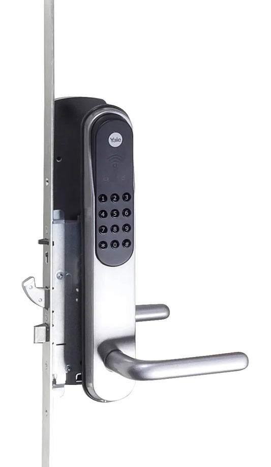 Yale Doorman MPL – 2115 mm – komplet sølv, venstre, dornmål 50 mm, 25 mm stolpe