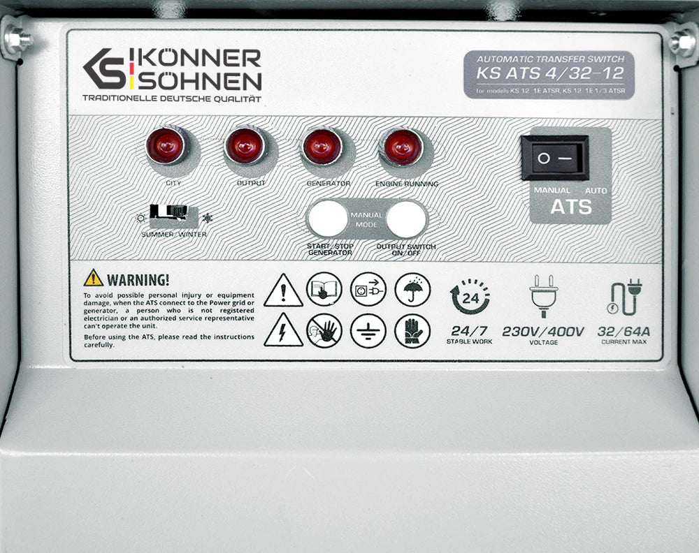 Automatisk overføringskontakt Könner & Söhnen KS ATS 4/32-12 – 230/400V