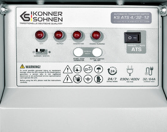 Automatisk overføringskontakt Könner & Söhnen KS ATS 4/32-12 – 230/400V
