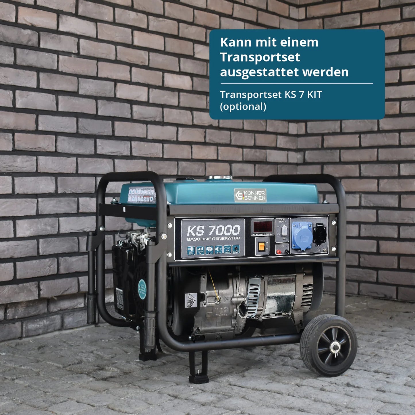 Könner & Söhnen KS 7000 – Kraftfuld 5,5 kW benzindrevet generator til hjem og erhverv - Sikshop