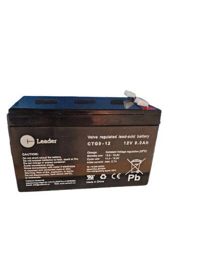 Leader CTG9-12 12V 9Ah AGM-batteri – Genopladeligt blybatteri