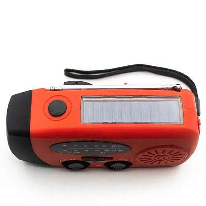 Denver SCR-2005 AM/FM Nødradio – Rød med solpanel, håndsving og lommelygte