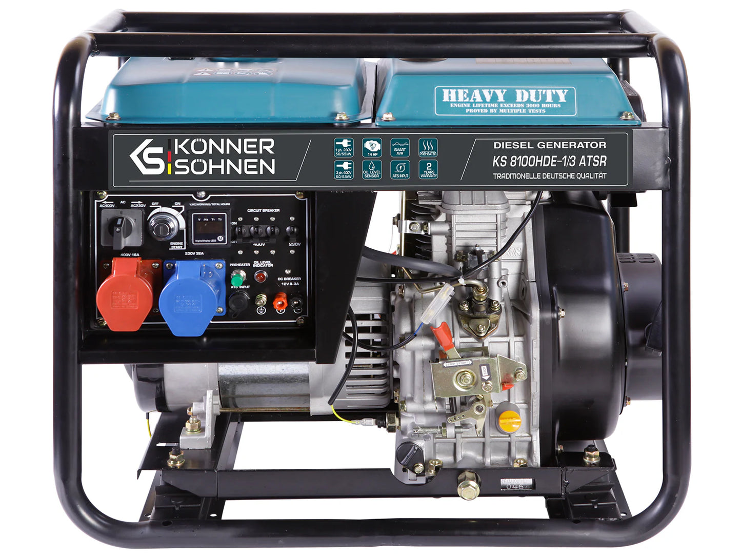 Dieselgenerator Könner & Söhnen KS 8100HDE-1/3 ATSR – 230/400V EURO V