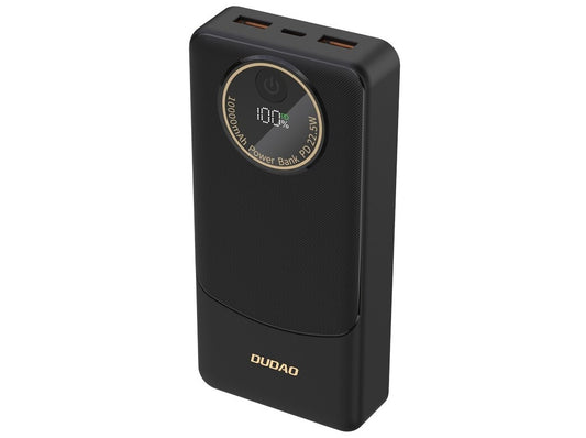 Dudao K12Pro Powerbank 20000mAh – 22,5W, USB-C + 2× USB-A, Sort