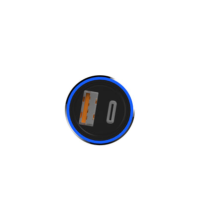 Dudao R4PQ 22,5W Biloplader – USB-C PD + USB-A QC 3.0