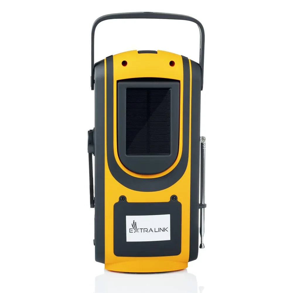 Extralink Power Ranger EPS-6000 Powerbank – 6000mAh med FM Radio, LED-lys, håndsving og solpanel