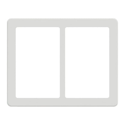LK FUGA Base 63 Designramme 2x1,5 Modul – Hvid (Vandret) - Sikshop