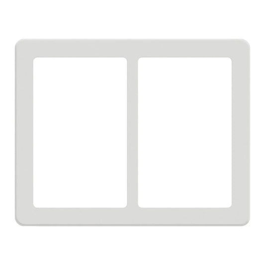 LK FUGA Base 63 Designramme 2x1,5 Modul – Hvid (Vandret)