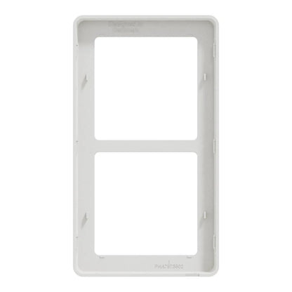 LK FUGA Base 63 Designramme 2x1 Modul – Hvid - Sikshop