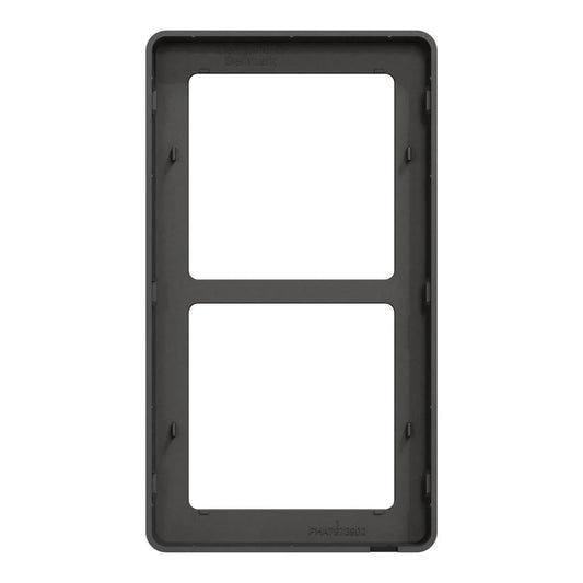 LK FUGA Base 63 Designramme 2x1 Modul – Koksgrå (Antracit)