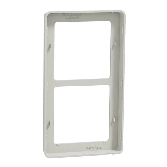 LK FUGA Base 63 Designramme 2x1 Modul – Lysegrå