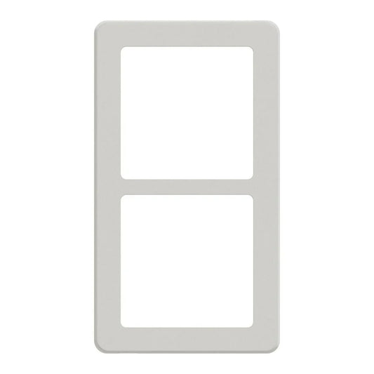 LK FUGA Base 63 Designramme 2x1 Modul – Lysegrå