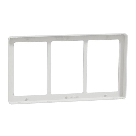 LK FUGA Base 63 Designramme 3x1,5 Modul – Hvid (Vandret)