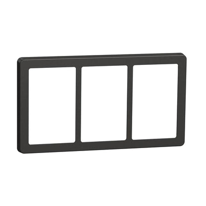 FUGA Base 63 Designramme 3x1,5 modul – Koksgrå - Sikshop