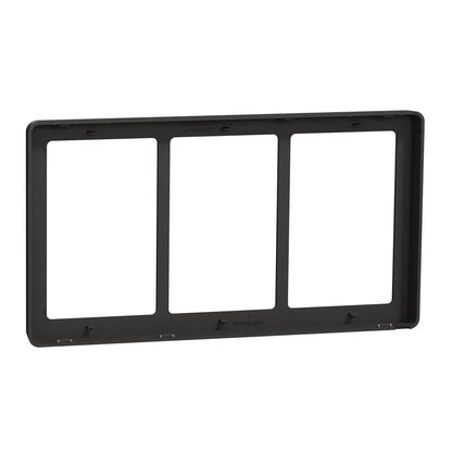 FUGA Base 63 Designramme 3x1,5 modul – Koksgrå - Sikshop