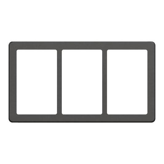 FUGA Base 63 Designramme 3x1,5 modul – Koksgrå