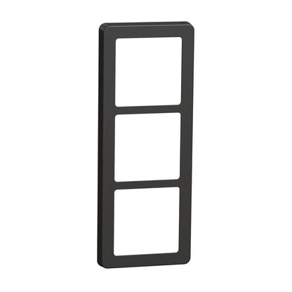 FUGA Base 63 Designramme 3x1 modul – Koksgrå - Sikshop