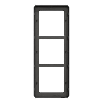 FUGA Base 63 Designramme 3x1 modul – Koksgrå - Sikshop