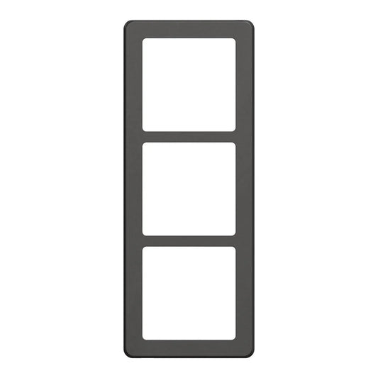 FUGA Base 63 Designramme 3x1 modul – Koksgrå