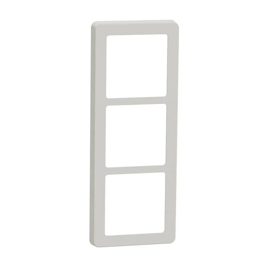 LK FUGA Base 63 Designramme 3x1 Modul – Lysegrå