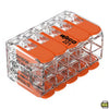 WAGO fjedersamlemuffe 10-leder 0,2–4 mm² – serie 221 (transparent)