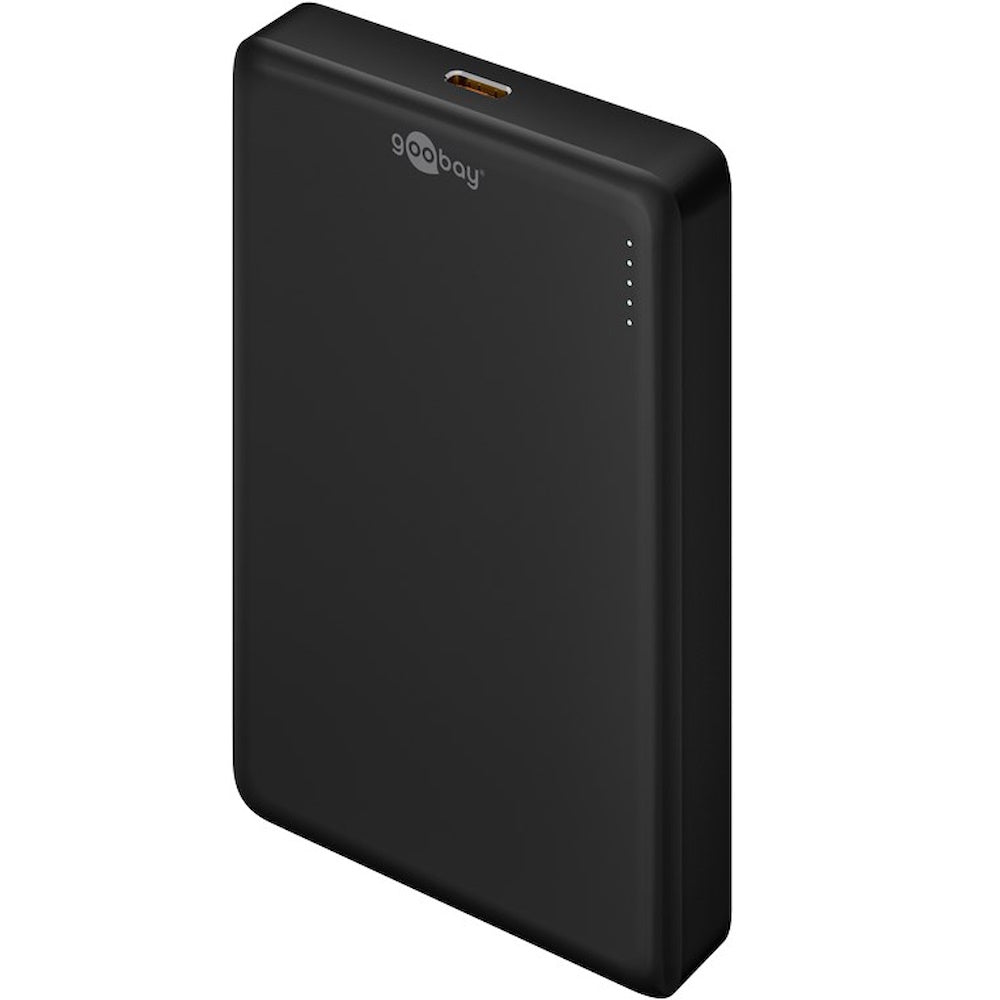 Goobay Magnetic Trådløs Powerbank 10000mAh – MagSafe, 20W USB-C, 15W Trådløs, Sort