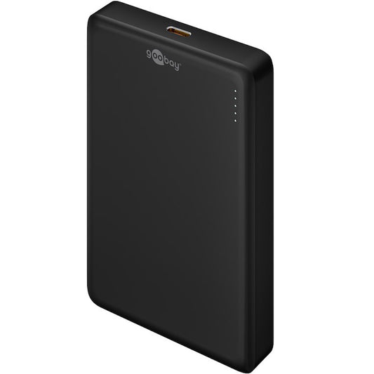 Goobay Magnetic Trådløs Powerbank 10000mAh – MagSafe, 20W USB-C, 15W Trådløs, Sort