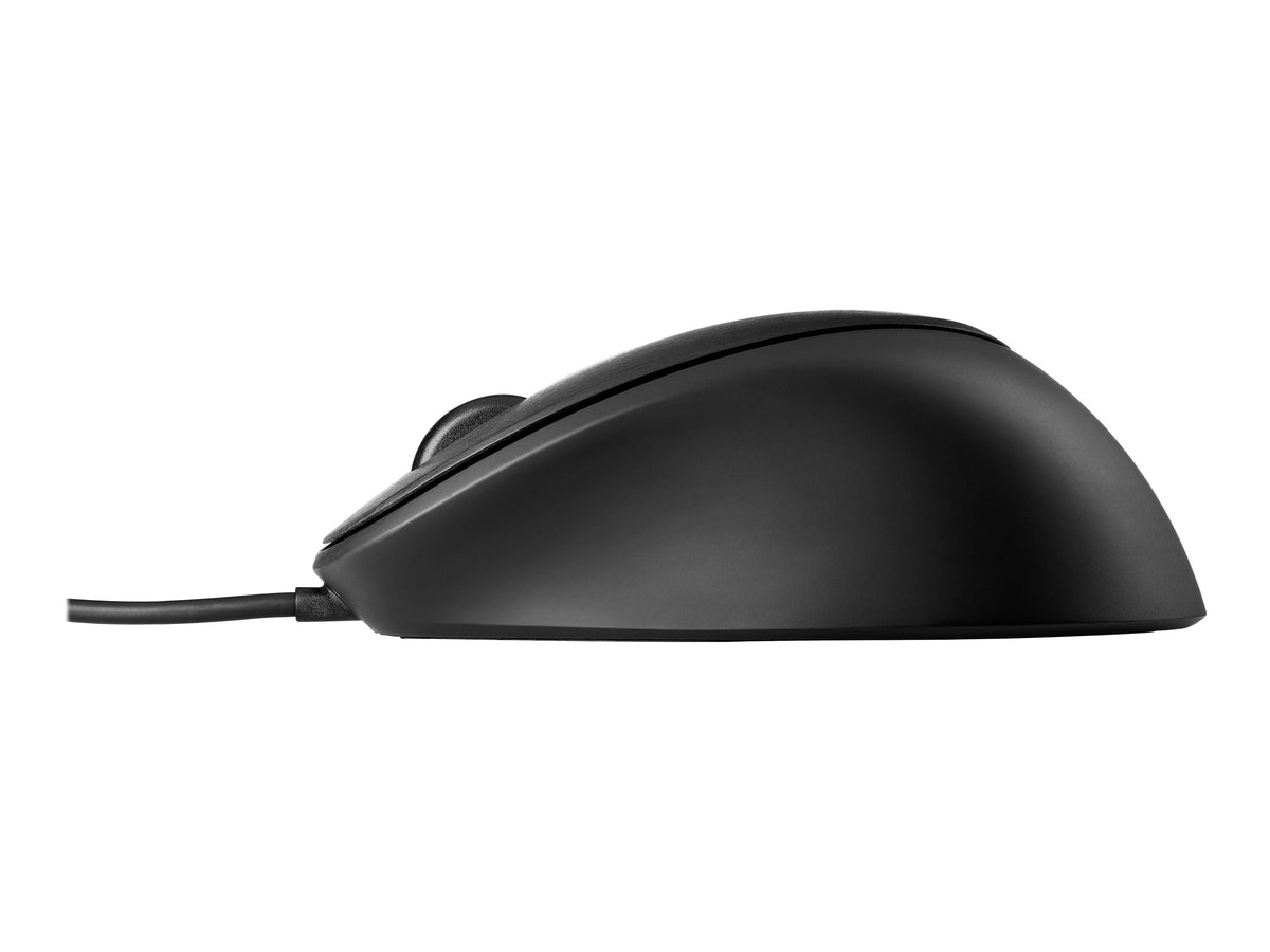 HP Fingerprint Mouse – Kablet USB-mus med Fingeraftrykslæser, 1600 DPI, Sort