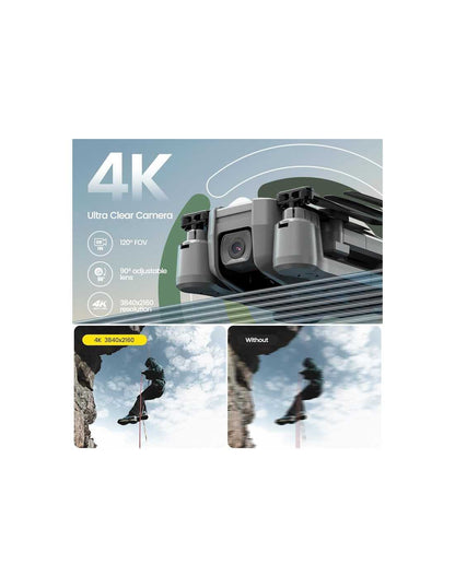Holy Stone HS440D mini drone med 4K kamera, GPS og Follow Me