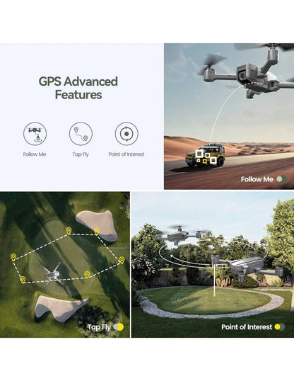 Holy Stone HS440D mini drone med 4K kamera, GPS og Follow Me