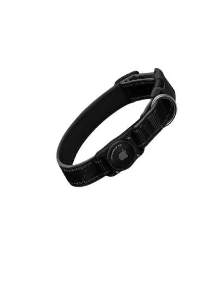 Robust vandtæt hundehalsbånd med AirTag-holder – Justerbart & reflekterende | S–XL