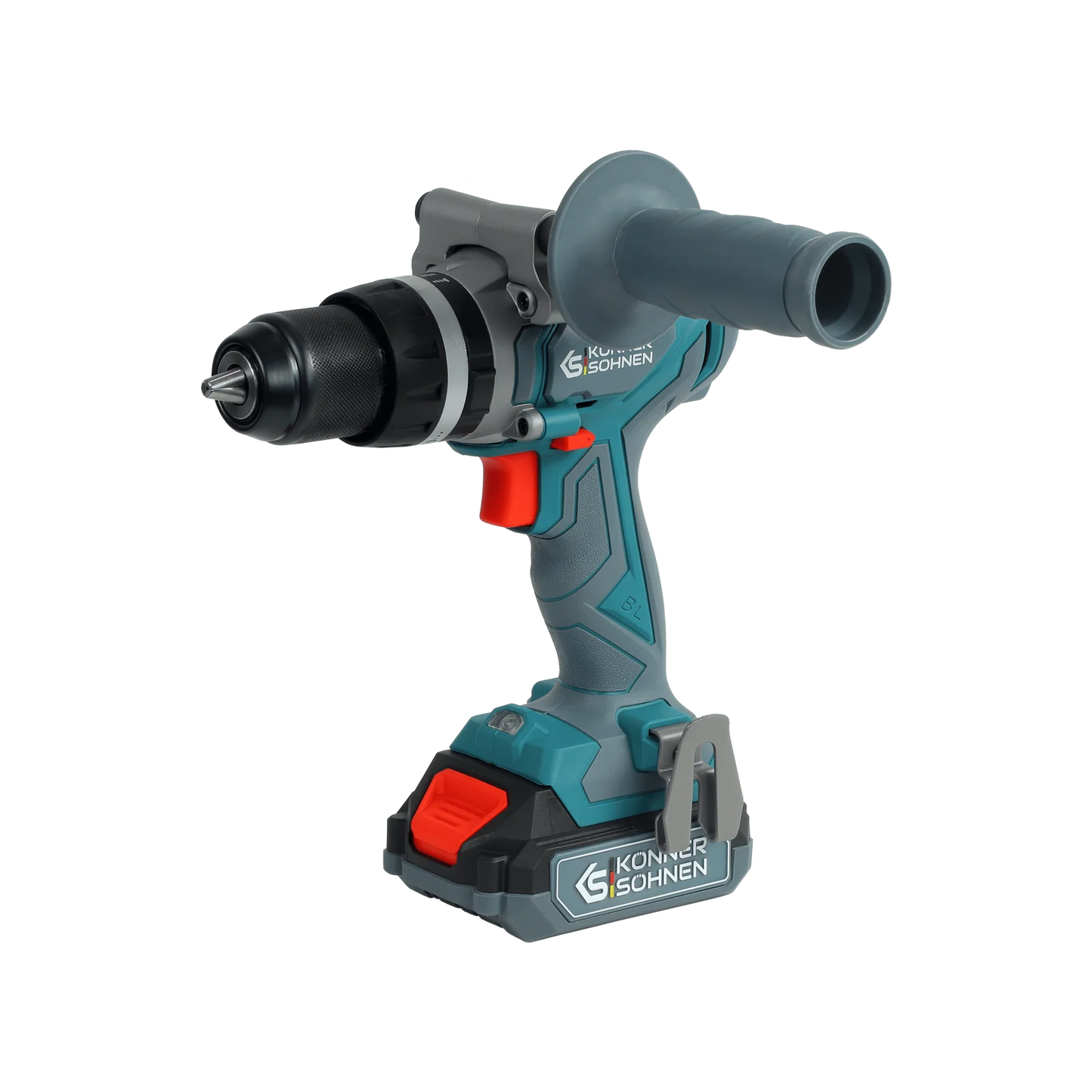 Komplet 2-i-1 sæt Boremaskine + vinkelsliber inkl. batterier, oplader og kuffert – KS IDAGB 20V SET 1 - Sikshop