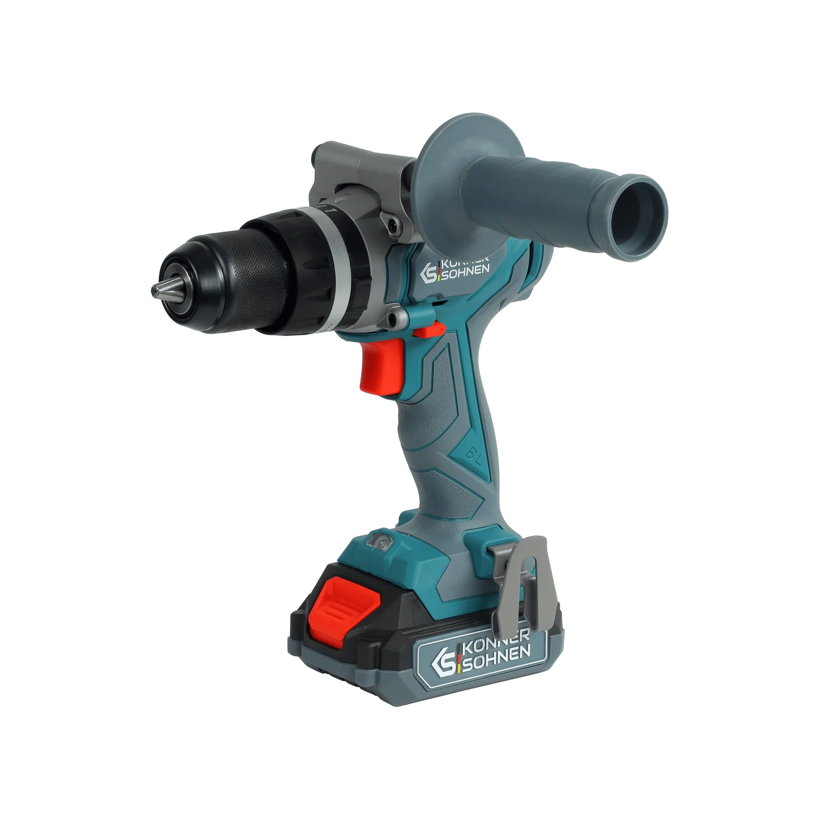 Komplet 2-i-1 sæt Boremaskine + vinkelsliber inkl. batterier, oplader og kuffert – KS IDAGB 20V SET 1 - Sikshop