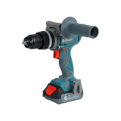 Komplet 2-i-1 sæt Boremaskine + vinkelsliber inkl. batterier, oplader og kuffert – KS IDAGB 20V SET 1 - Sikshop