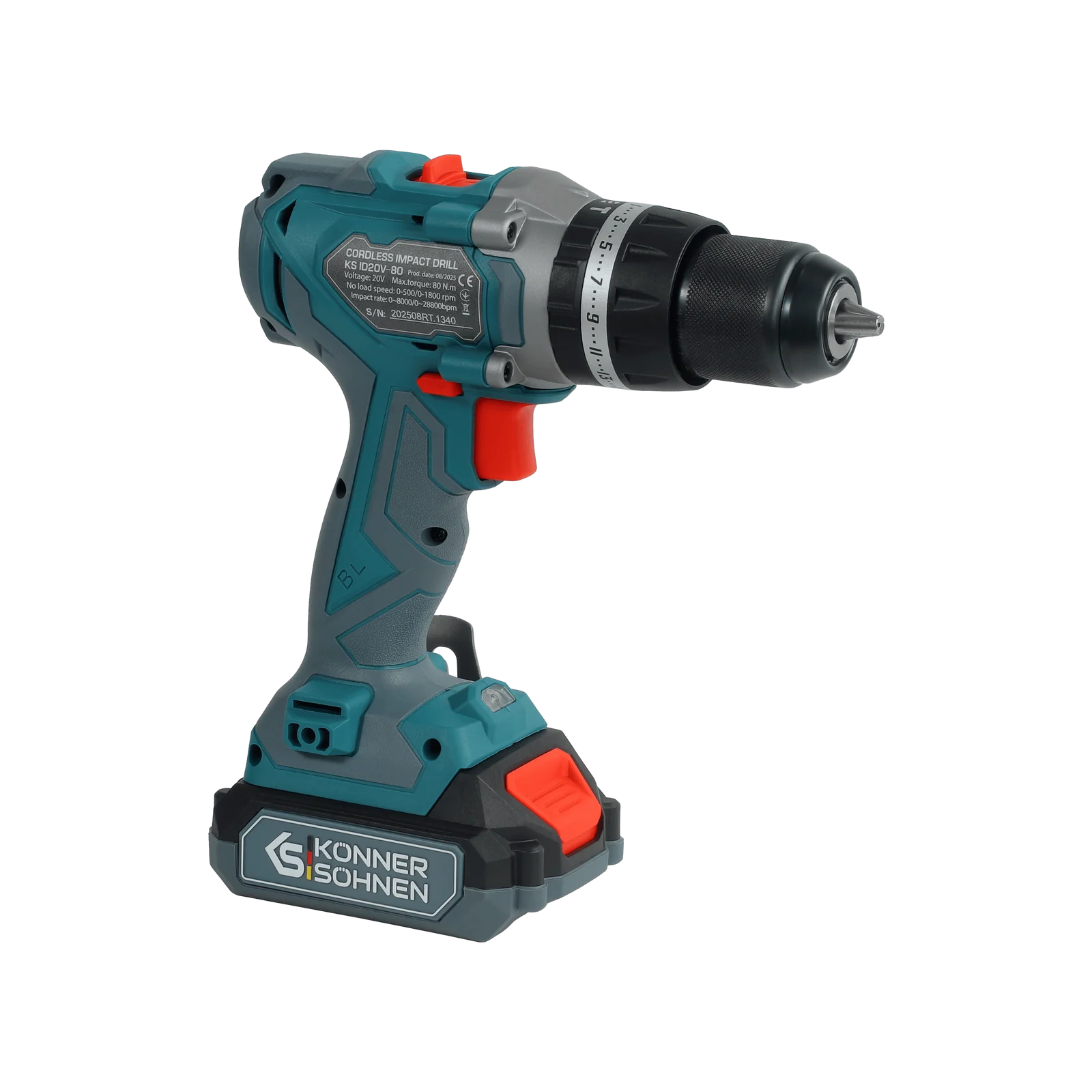 Komplet 2-i-1 sæt Boremaskine + vinkelsliber inkl. batterier, oplader og kuffert – KS IDAGB 20V SET 1 - Sikshop